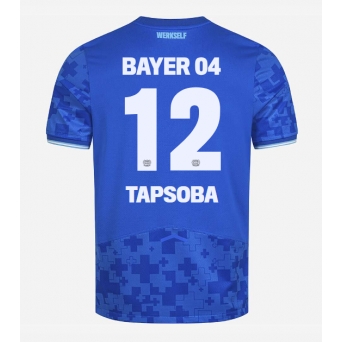 Bayer Leverkusen Edmond Tapsoba #12 Maglia Gara Terza Repliche 2025-26 Maniche Corte